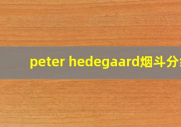 peter hedegaard烟斗分级